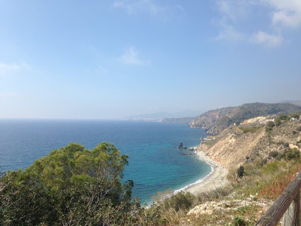 View towards Nerja from lay-by