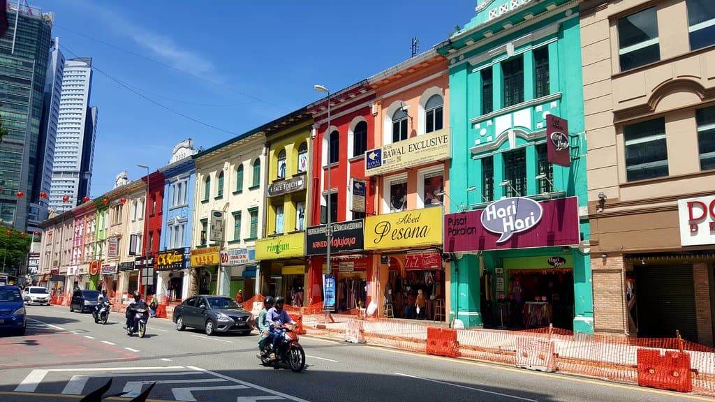 colorful historical buildings in Jalan Tuanku Abdul Rahman (Jalan TAR)