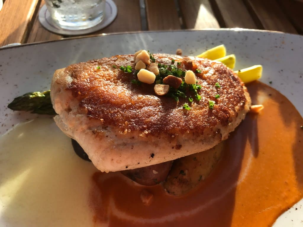 Macadamia Nut Crusted White Fish