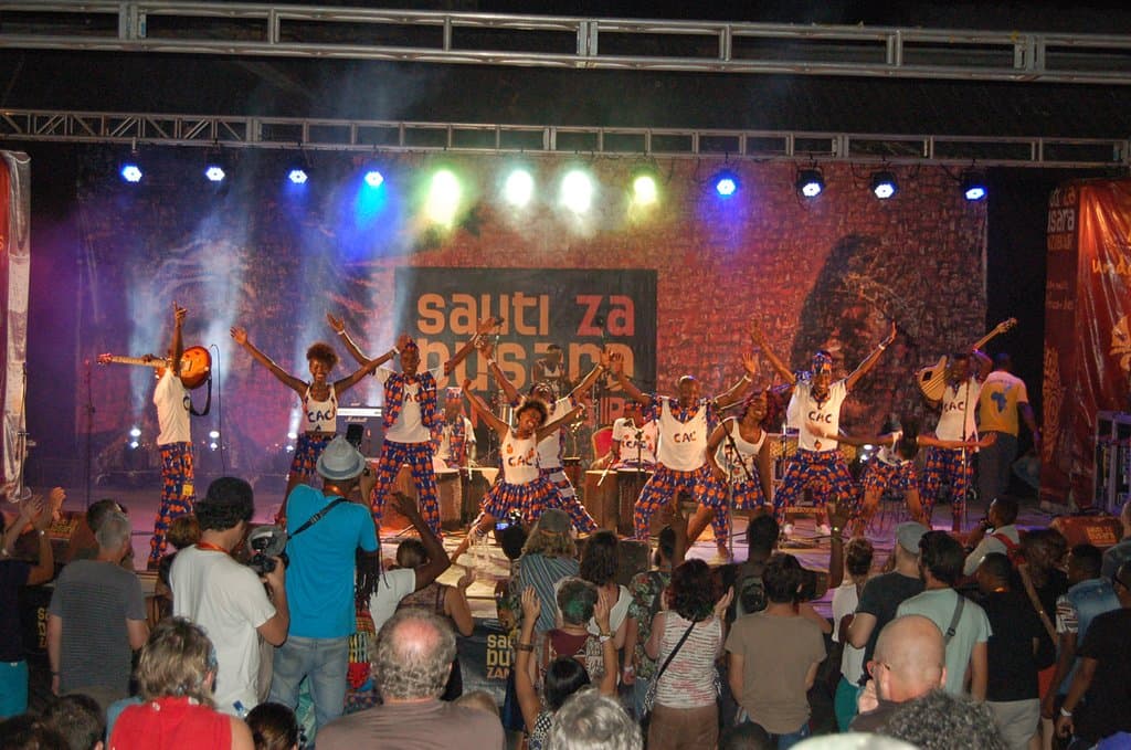 CAC performing with their Fusion band at Sauti za Busara in Zanzibar