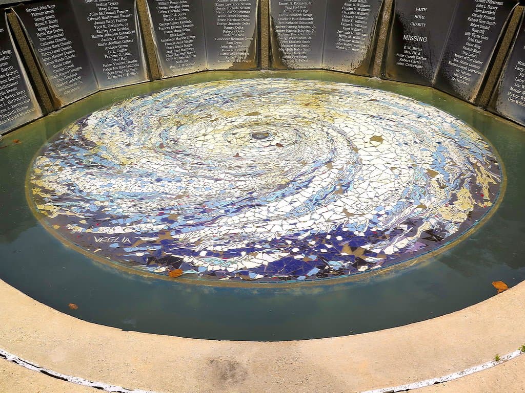 Hurricane Katrina Memorial, Biloxi - On Grounds of Church of the Redeemer - Memorial