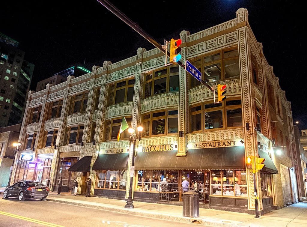 Bacchus is located in the historic Calmuet building in the heart of Buffalo's Entertainment Dist