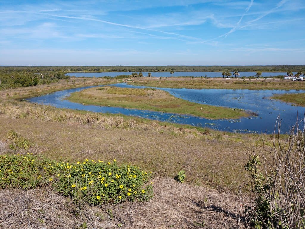 Closest lake, view from observation point
