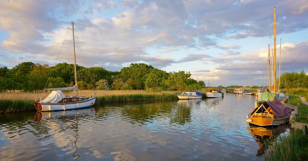 Boats at Horsey Mere © Christopher Hill