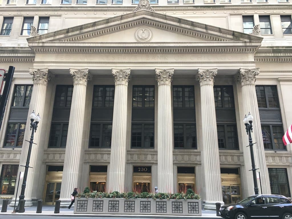 Exterior of the Federal Reserve Bank