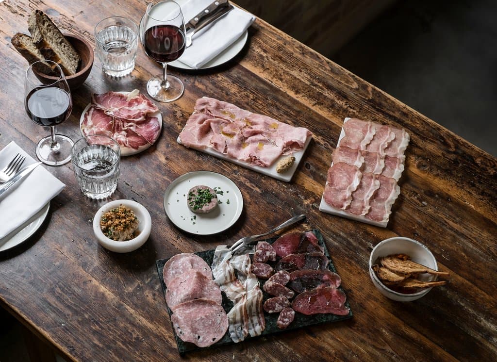  We craft our own charcuterie from the best variety of organic Danish free range pigs.