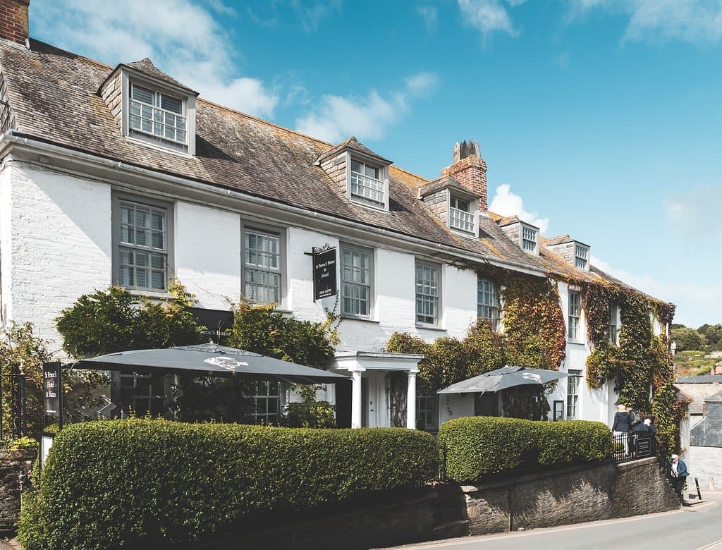 St Petroc's Bistro in the Padstow sunshine