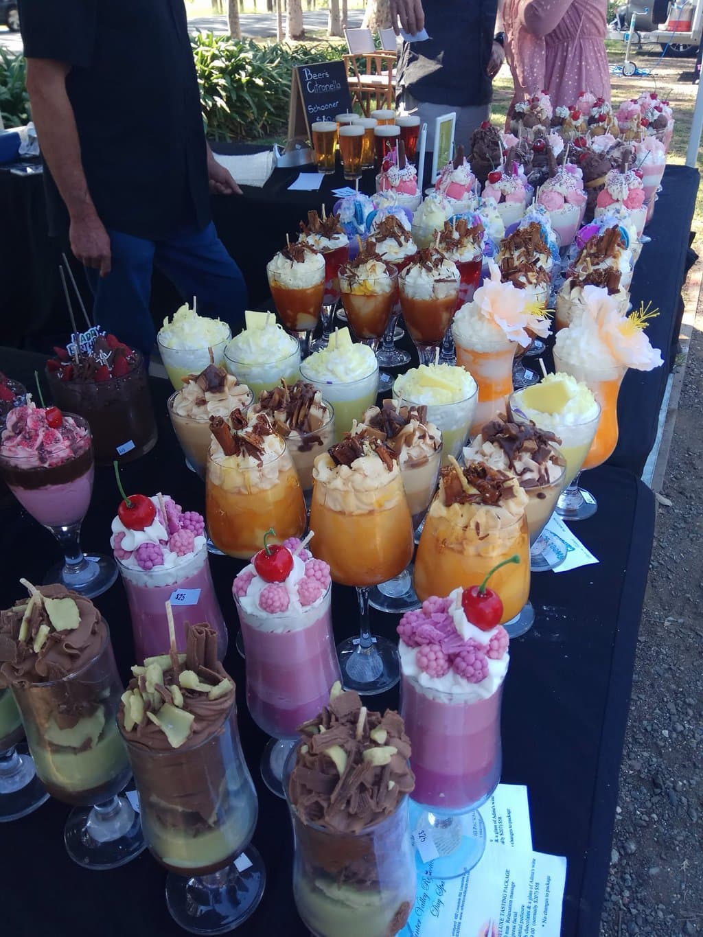 Actual scented candles