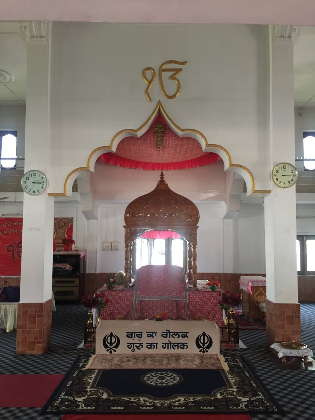 Inside the Gurudwara Sri Guru Singh Sabha Bagdogra