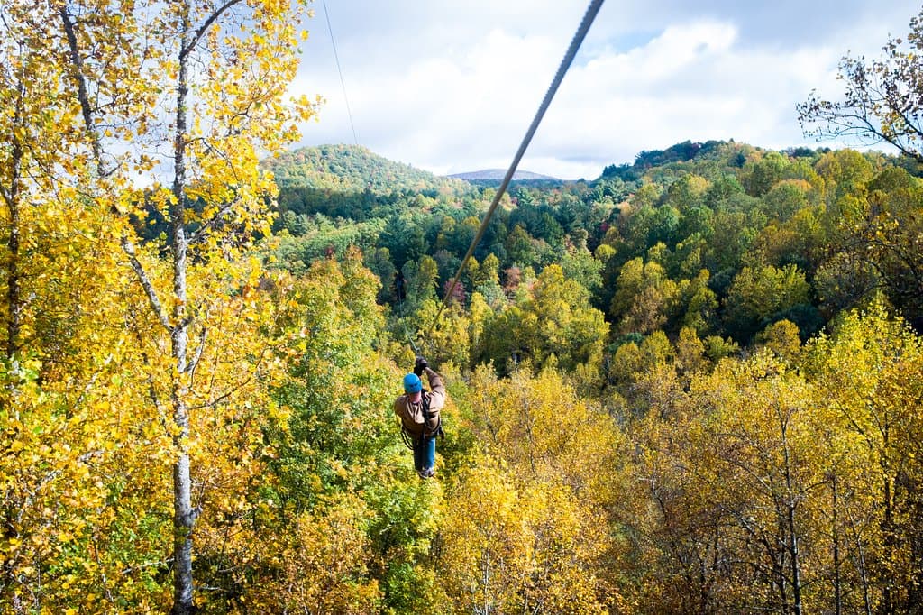 The Squealing Mare offers up majestic Fall views of the changing foliage and surrounding mountai