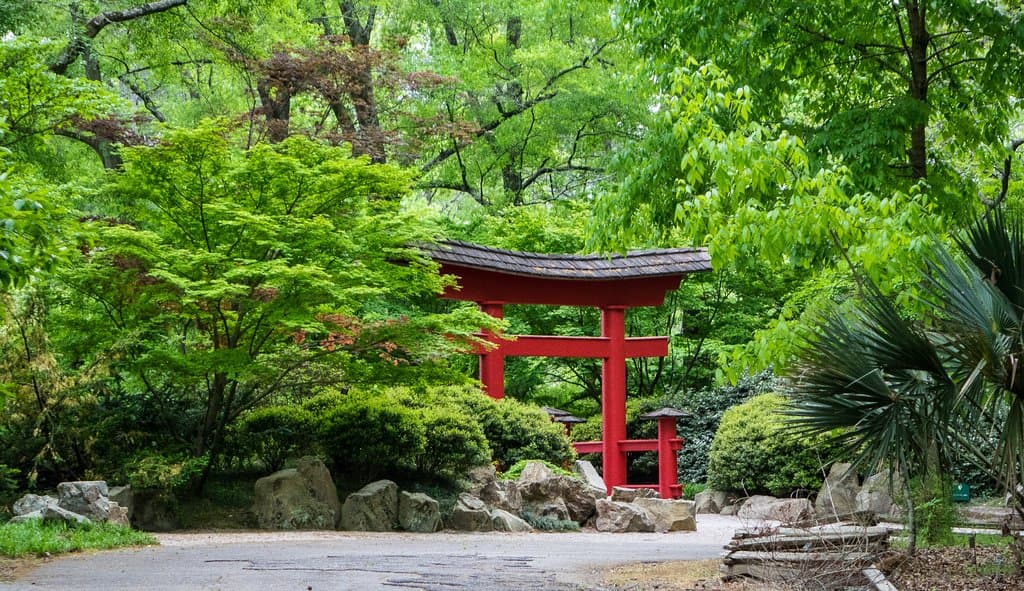 Gate into the Japanese Garden area