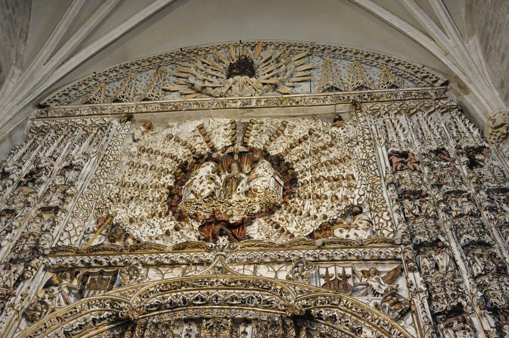 Inside view of church.