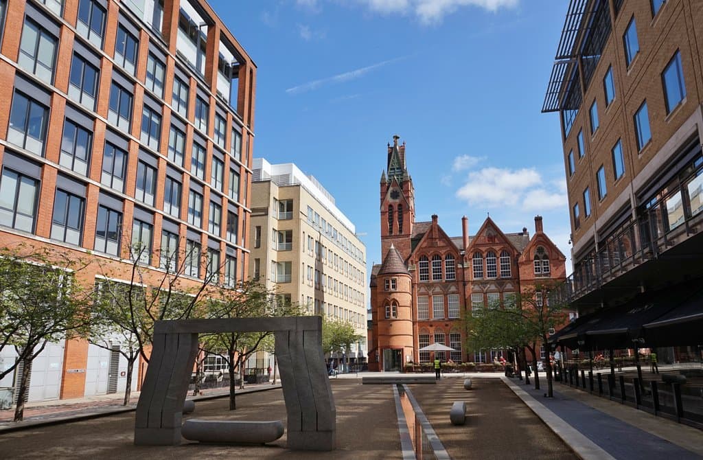 Ikon gallery from across Oozells Square.