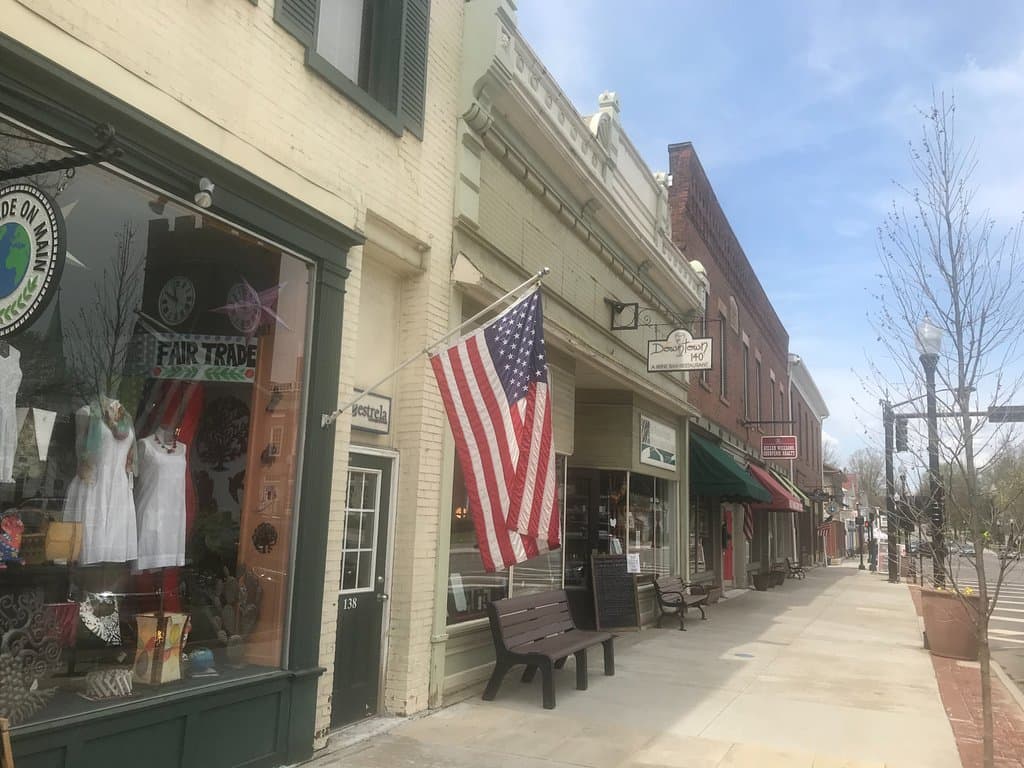 Historic Village Town Shops on Main St.