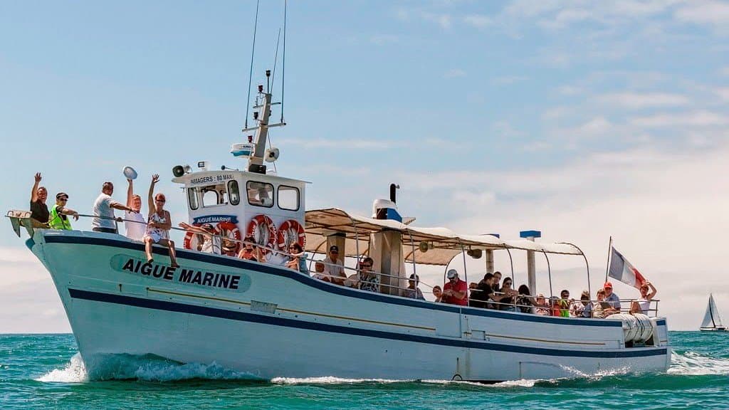 l'Aigue Marine en mer
