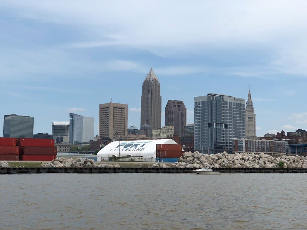 Looking towards downtown