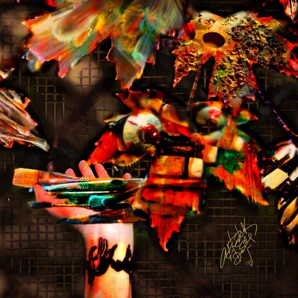 ‘Painted Fall’ digitally painted photography by artepunk (self)