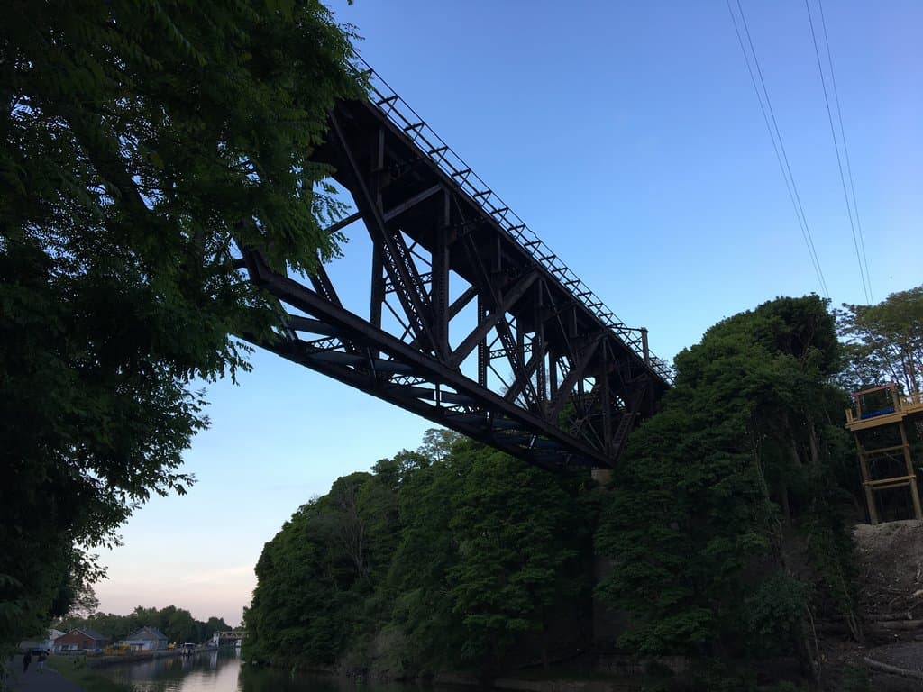 Upside-Down Railroad Bridge