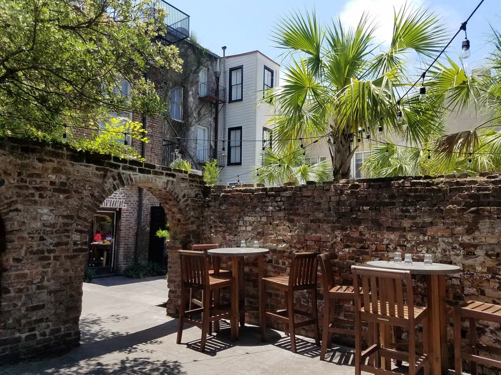 Blind Tiger courtyard, Charleston, SC