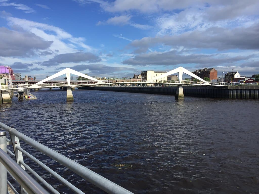 Tradeston Bridge Squiggly Bridge
