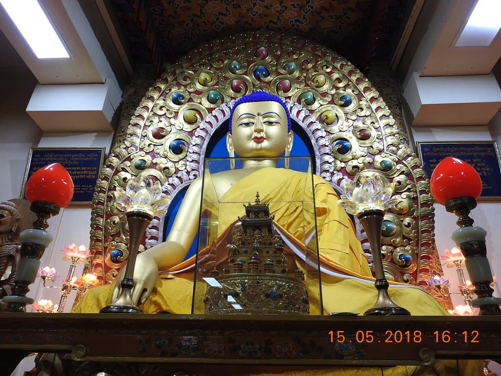 Lovely idol of Lord Buddha inside Tsuglag Khang