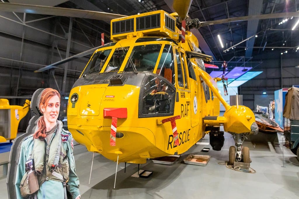 See the helicopter flown by Prince William when he was in the RAF.