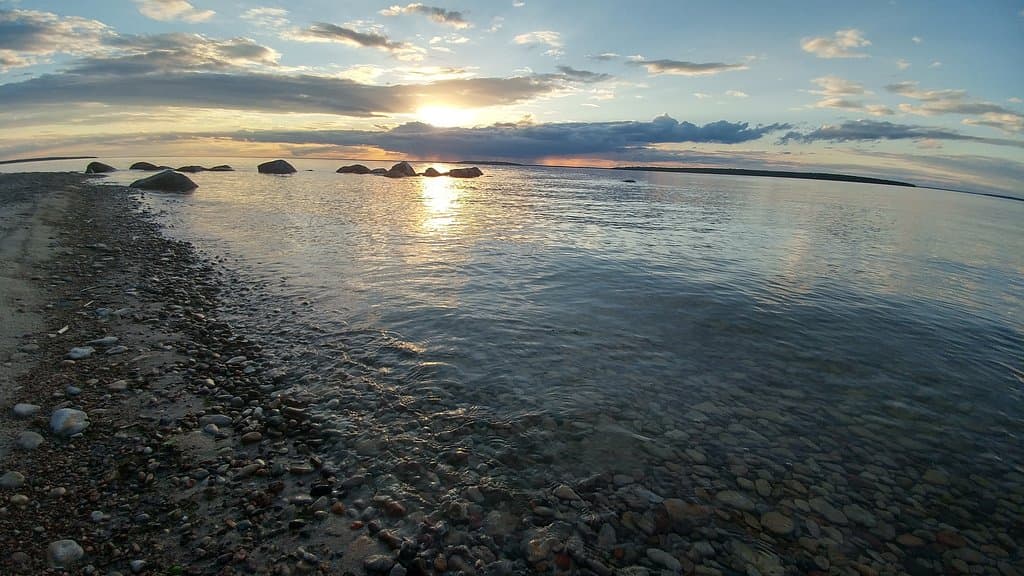 beautiful sunset time.