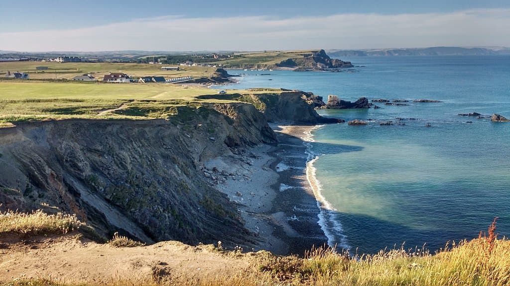 Looking back towards Bude