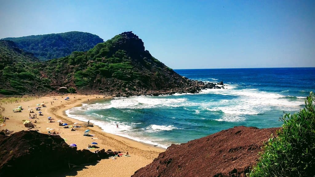 Arrivo alla spiaggia..panorama mozzafiato