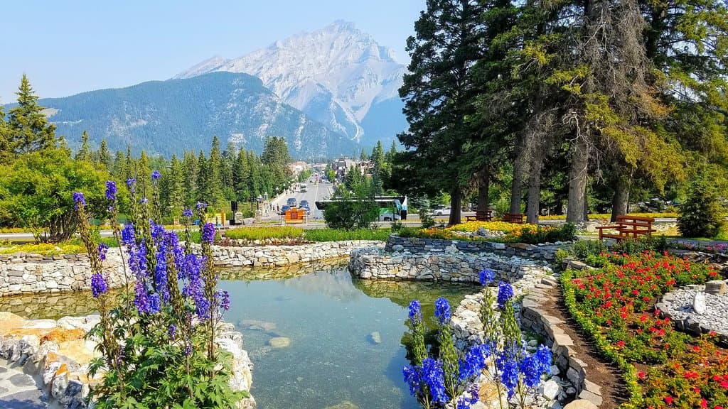 View of Banff from Cascade Gardens