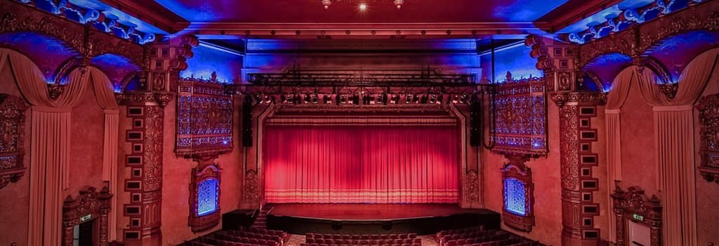 The stage and all its glory surrounding.