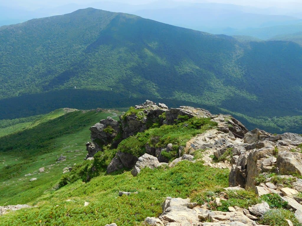 早池峰山からの景色