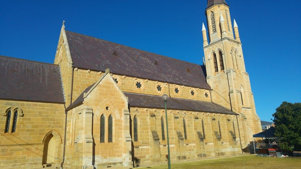 Beautiful church at sunrise.