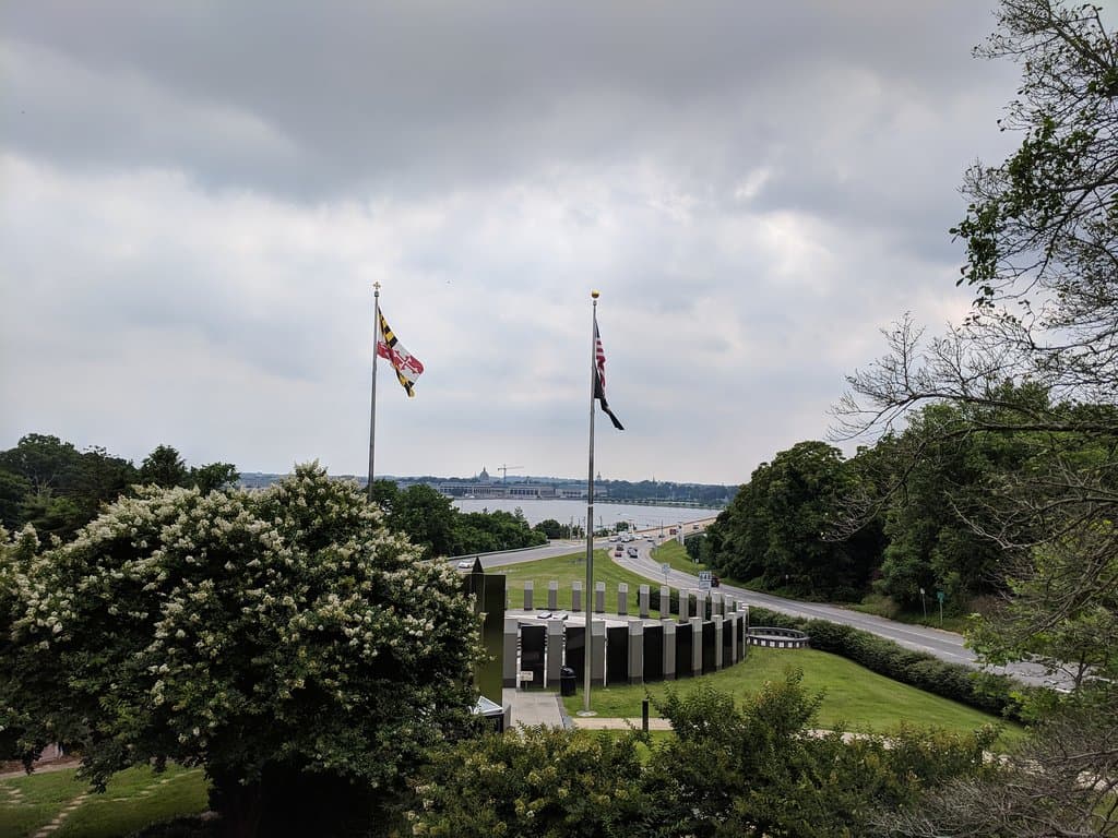View west toward the U.S. Naval Academy