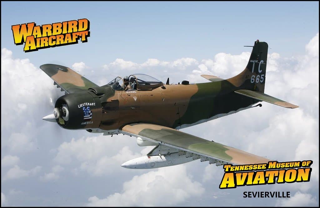 Douglas A-1H Skyraider "Lieutenant America" serviced in Vietnam