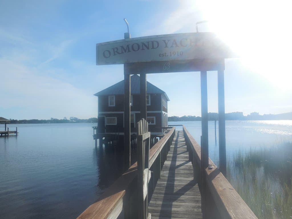 Ormond Yacht Club dock entrance