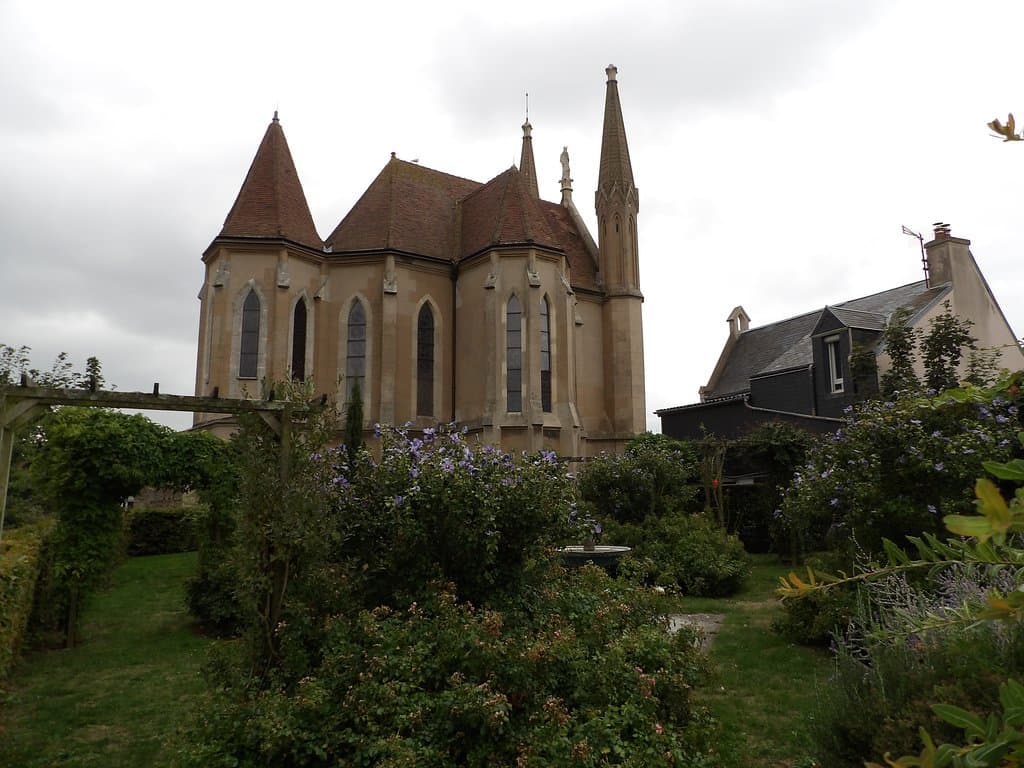 Vue du jardin du poète