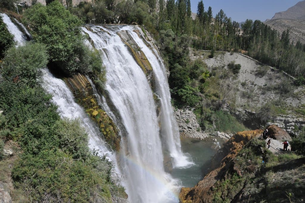 Şelaleye yukarıdan bakış.