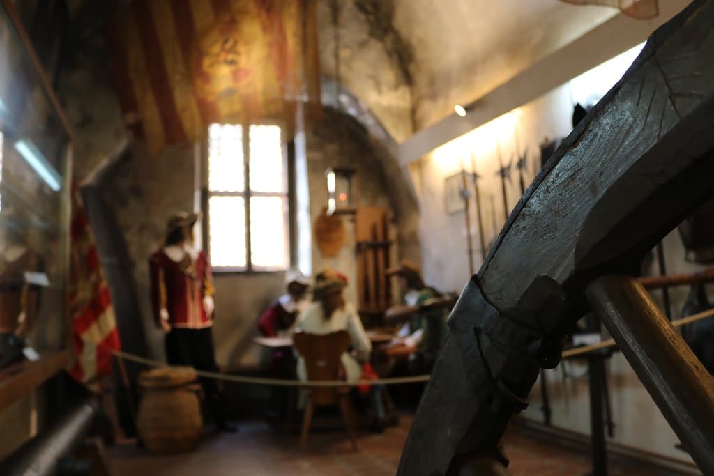 Landsknechte im Eingangsbereich