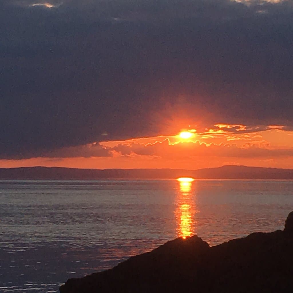 Ladye Bay is the most unusual place I have been to but it is really lovely!

You are surrounded 