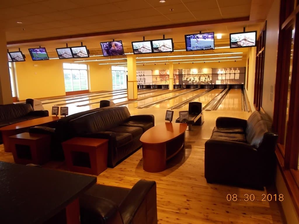 Upstairs bowling alley