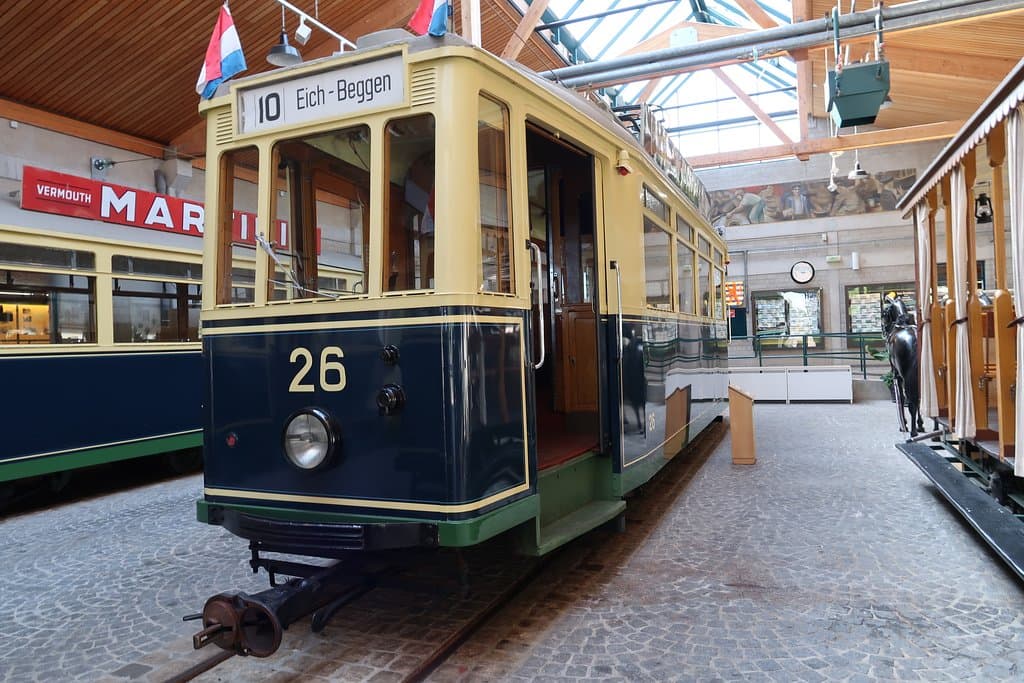 Number 26 - A delightful old Luxembourg City tram.(Beautifully preserved)