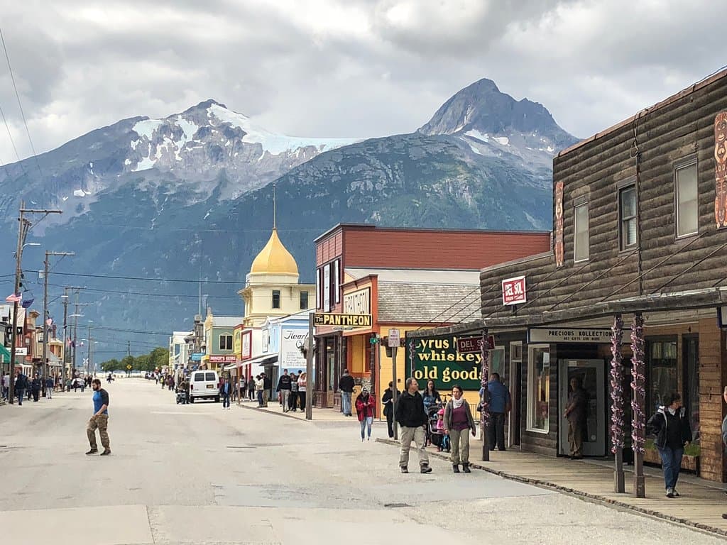 Walking around Skagway was easy.
