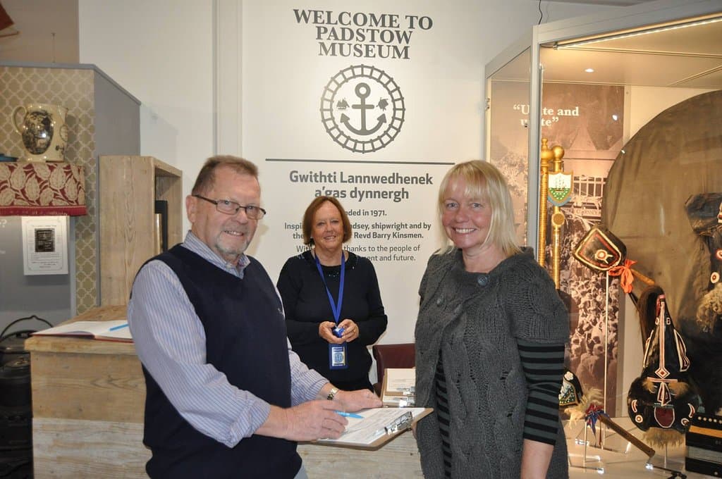 6.10.2018 first visitors through the door at the New premises of Padstow Museums opening