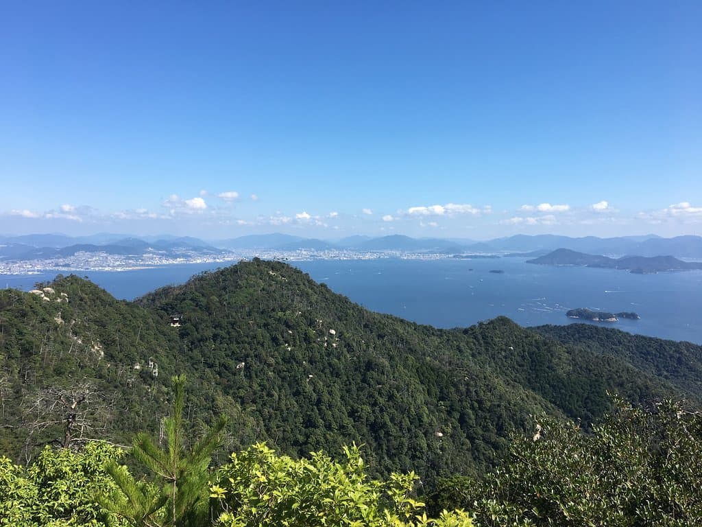 from the top of the ropeway journey