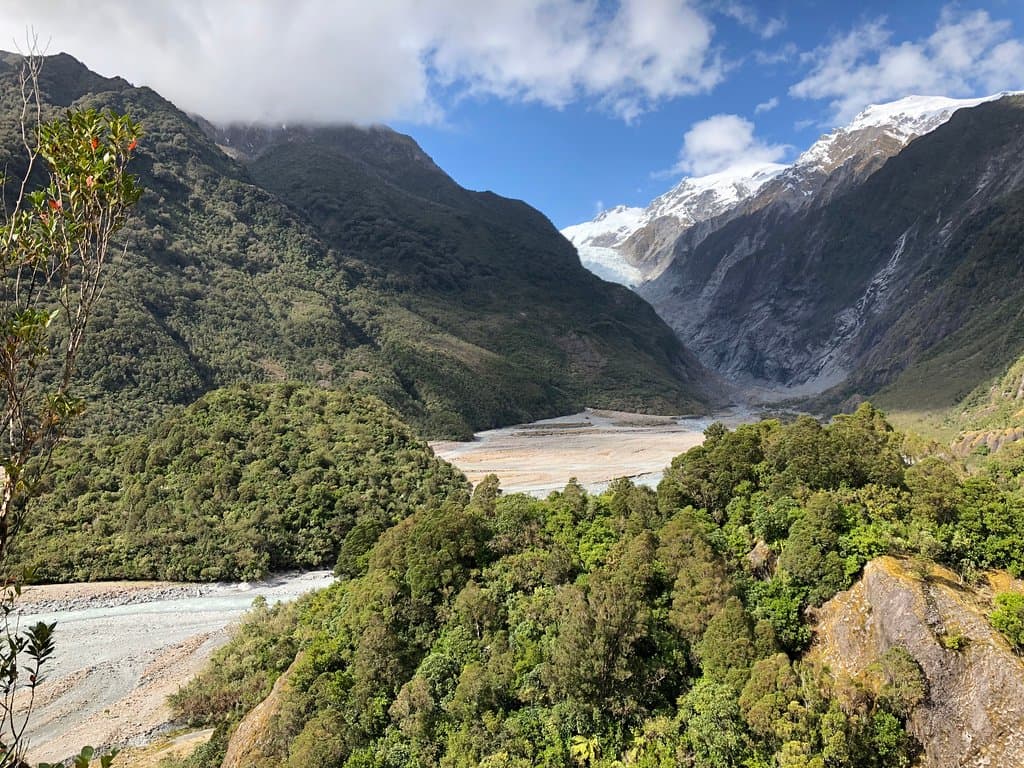 Sentinel Rock Walk - view of the glacier in the distance