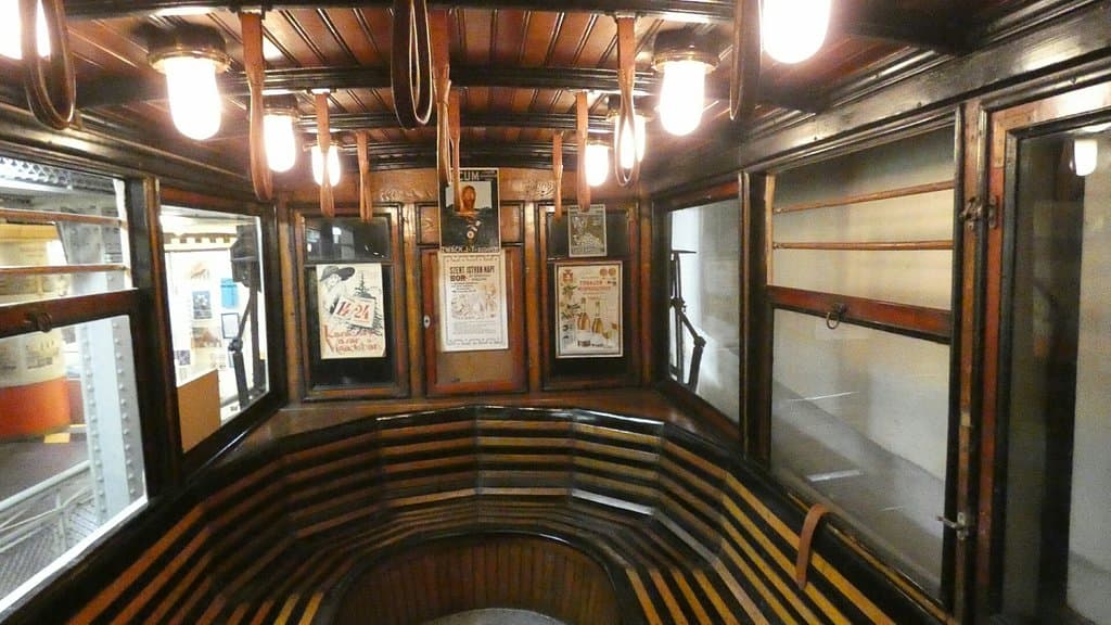 Im Inneren eines Waggons.