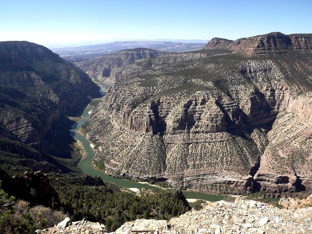 view from end of harpers corner trail