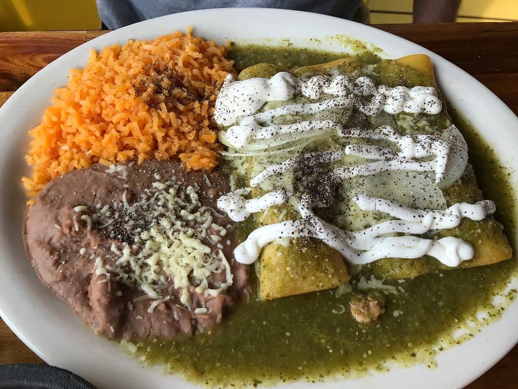 Enchilada plate