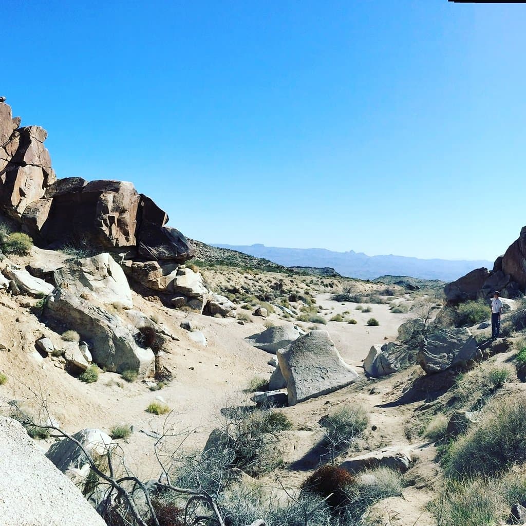 Sandy river bed